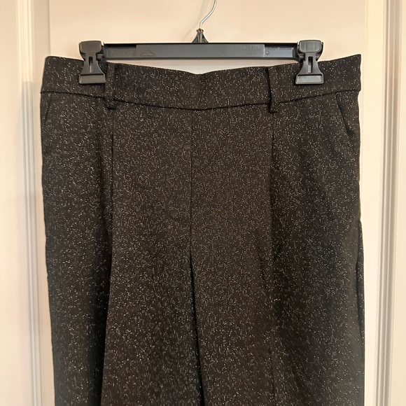 Loft Pull On Tapered Ankle Pants in Black Shimmer - Picture 7 of 10